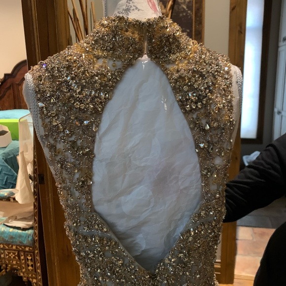 Stunning gold Swarovski Steven Yearick dress - Picture 6 of 7